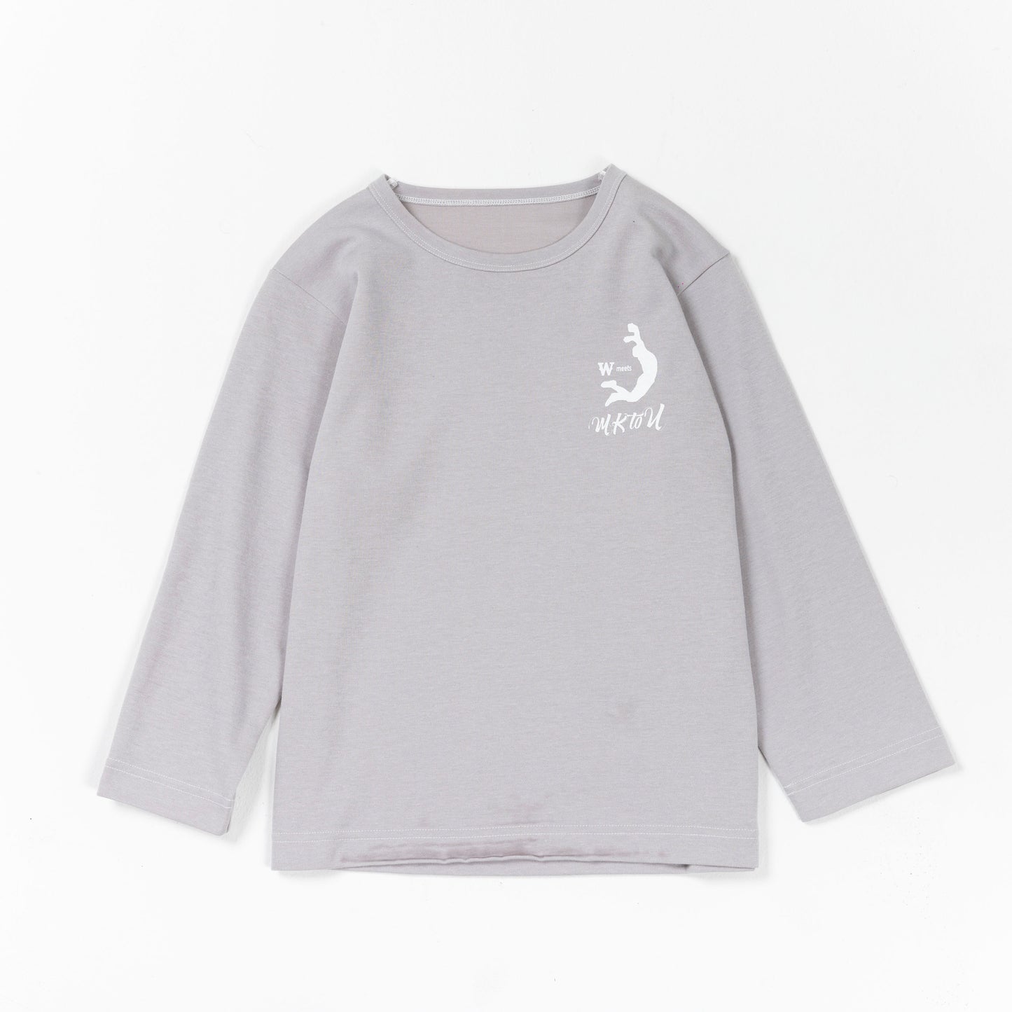 “MKtoU” Kids Long T-shirts「care」4colors
