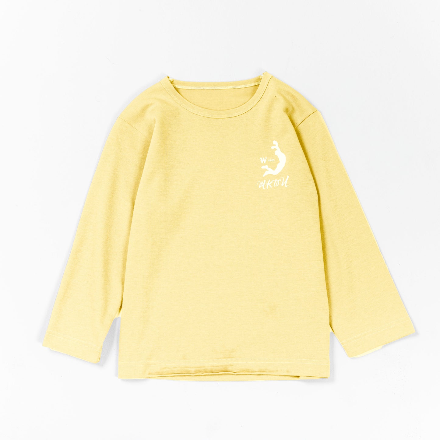 “MKtoU” Kids Long T-shirts「care」4colors