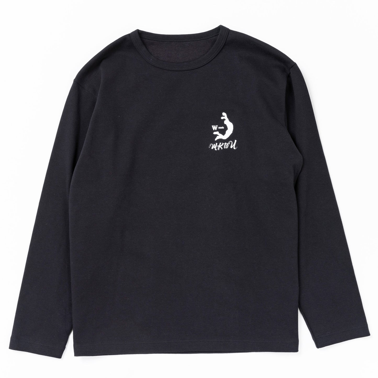 “MKtoU” Long T-shirts「pear」BLACK