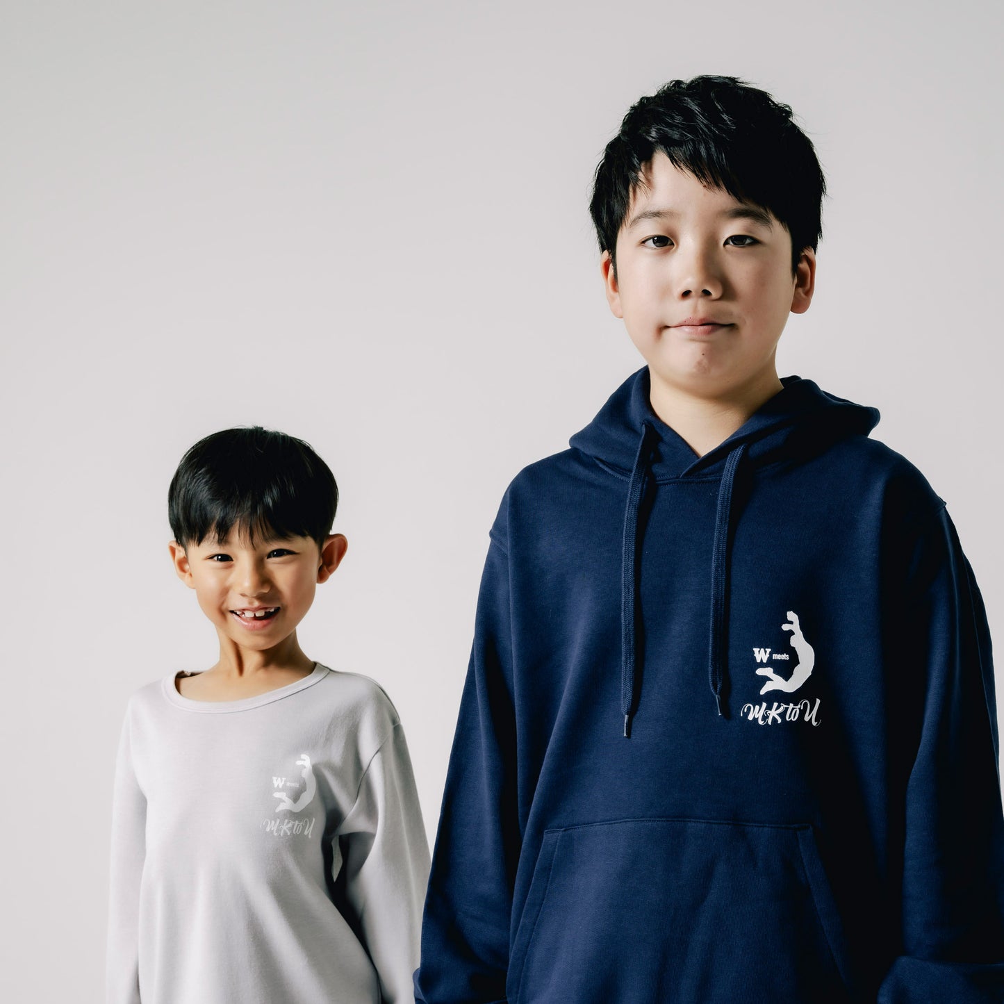 “MKtoU” Kids Long T-shirts「care」4colors