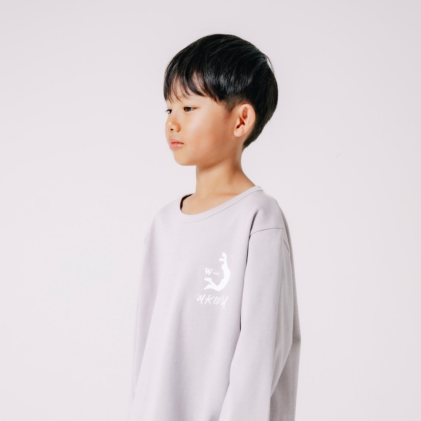 “MKtoU” Kids Long T-shirts「care」4colors