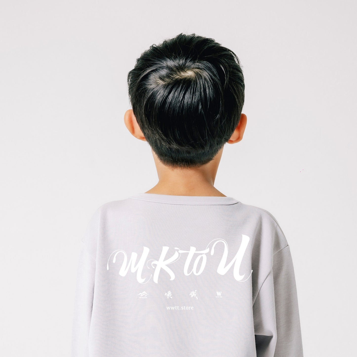 “MKtoU” Kids Long T-shirts「care」4colors