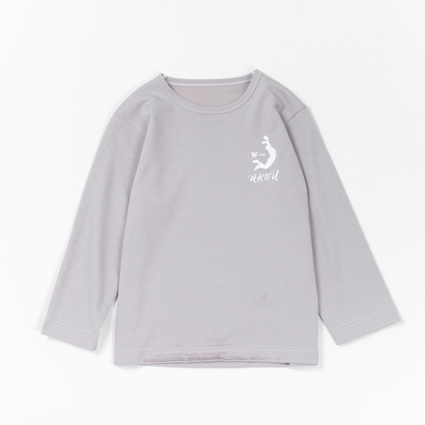 “MKtoU” Kids Long T-shirts「care」4colors