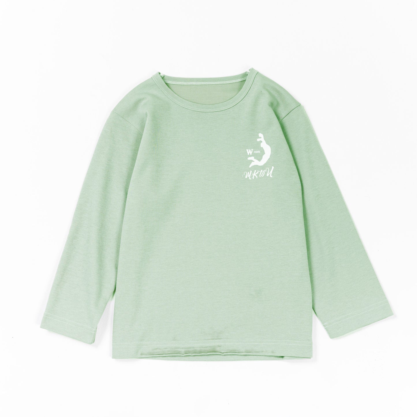 “MKtoU” Kids Long T-shirts「care」4colors