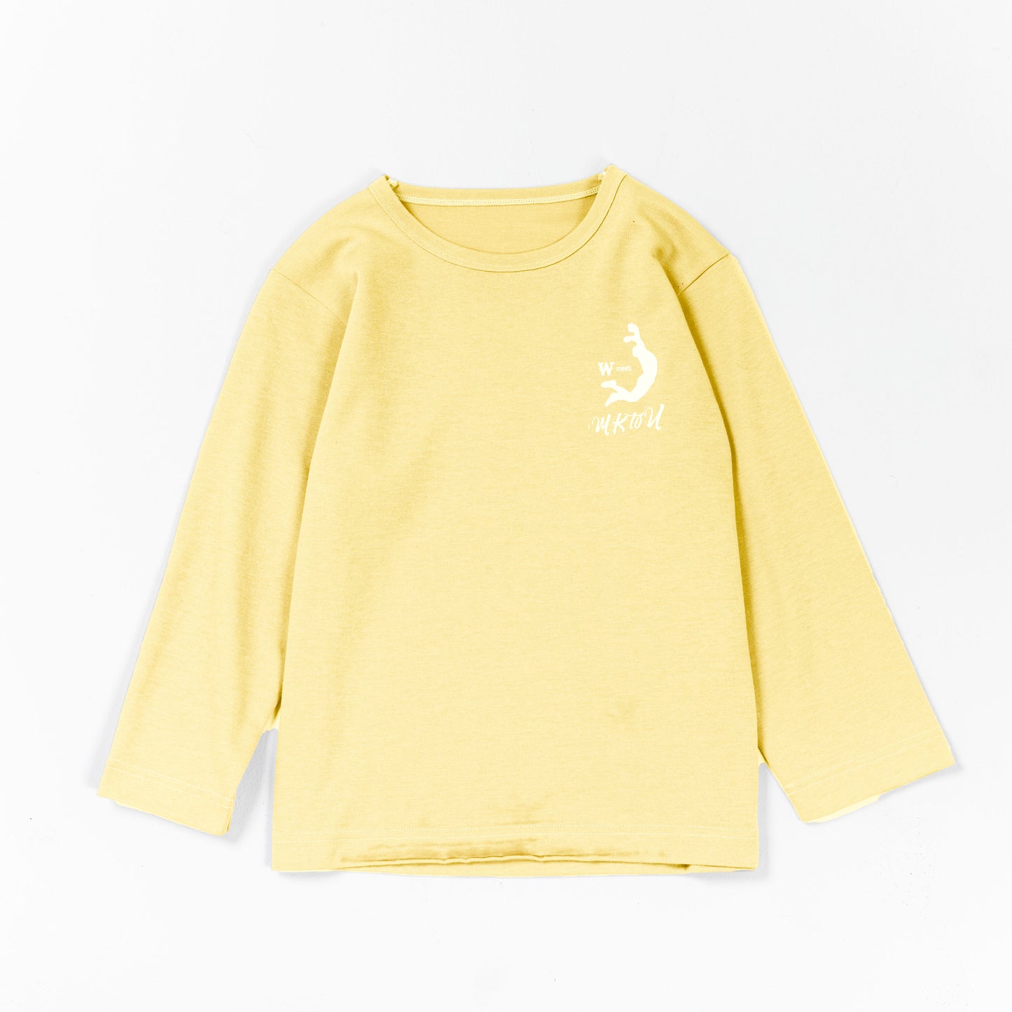 “MKtoU” Kids Long T-shirts「care」4colors