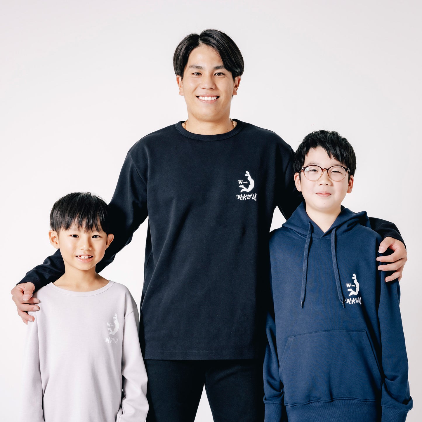 “MKtoU” Kids Long T-shirts「care」4colors