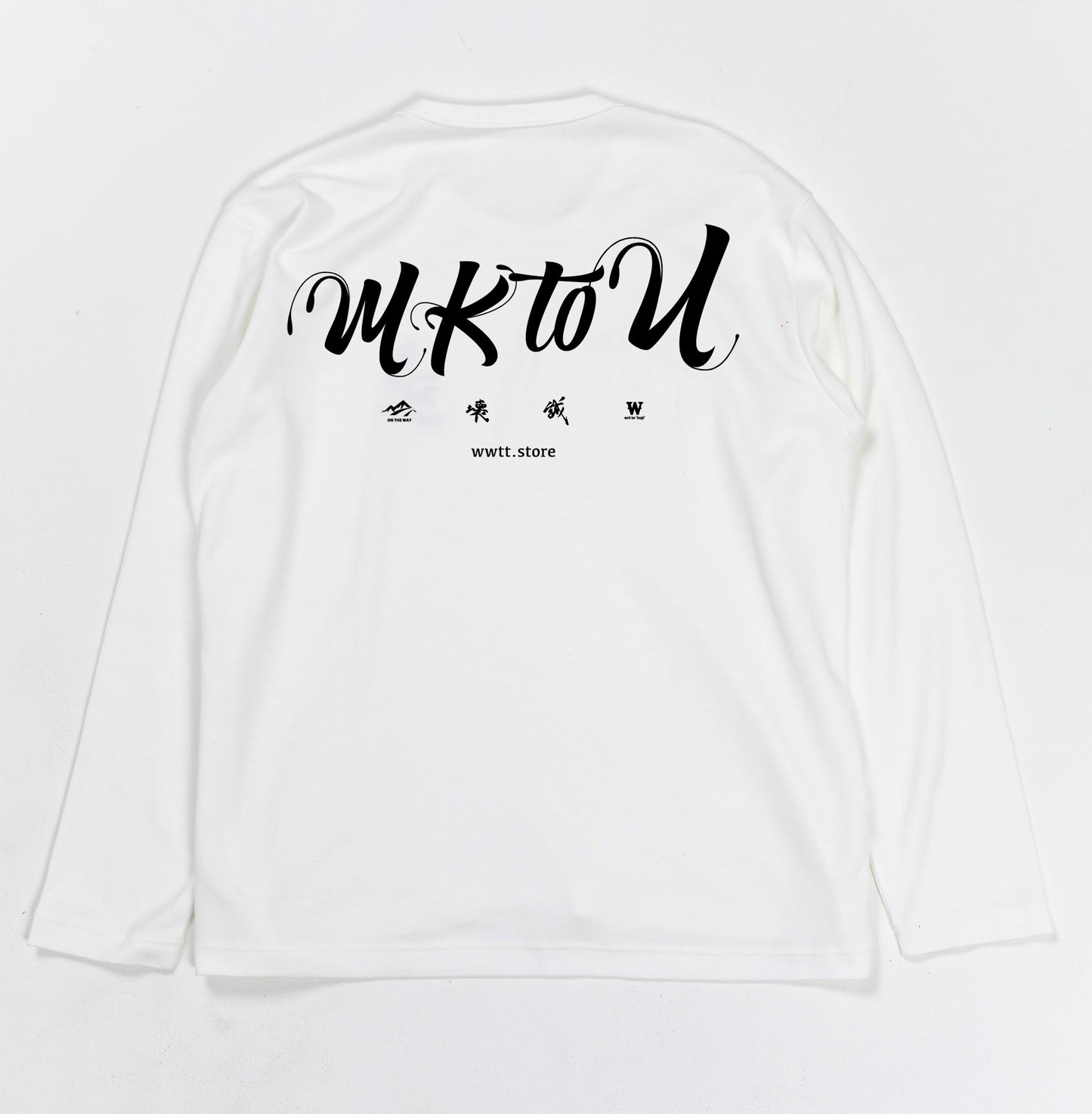 “MKtoU” Long T-shirts「tough」WHITE